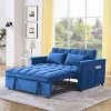 NicBex 54" Loveseat,Modern Pull-Out Velvet Loveseat Sofa with Adjustable Backrest,Convertible Couch for Living Room,Apartment - 2 of 4