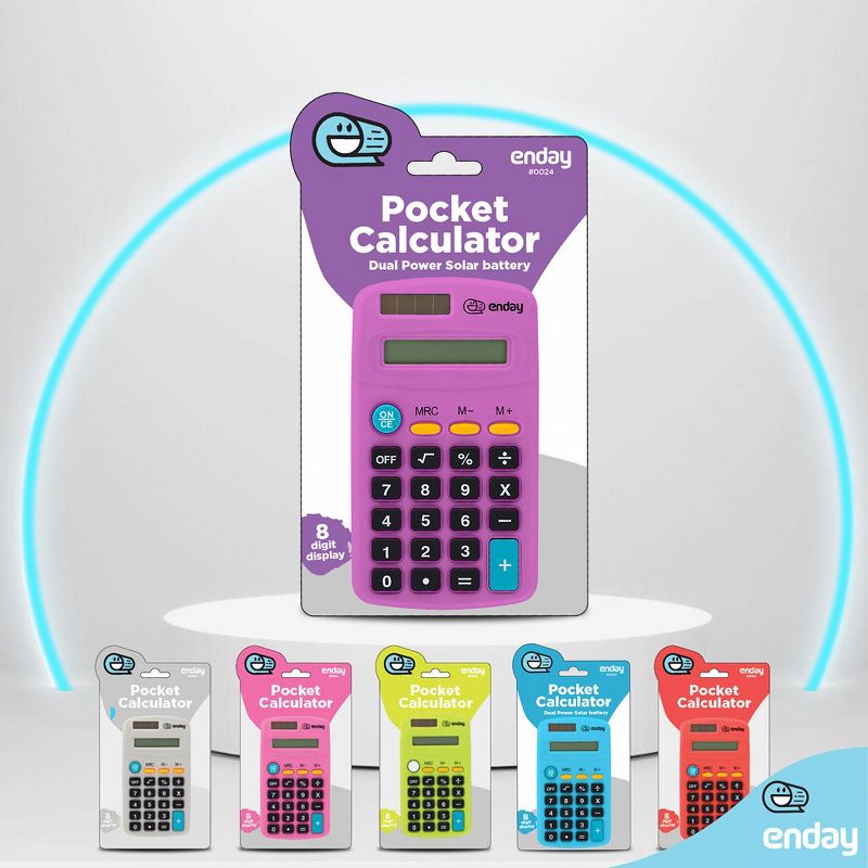 Enday 8-Digit Pocket Size Calculator, 4 of 6