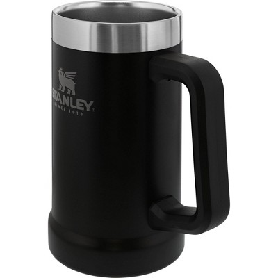 Stanley 24 oz Matte Black Stainless Steel Beer Stein