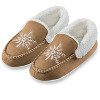 Collections Etc Snowflake Embroidered Slippers - 3 of 4