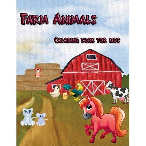 Download Farm Animal Coloring Book For Kids By Nina Sabina Paperback Target