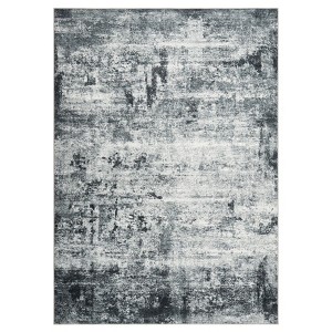 Coolmee Washable Rugs for Entryway Indoor, Non Slip Small Living Room Rugs Printed Faux Wool Throw Rug, Floor Carpet Gray - 1 of 4