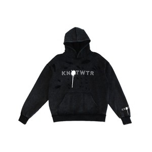 Men's Distressed Hoodie - knotWTR - 1 of 4