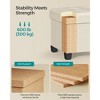 SONGMICS Storage Ottoman, Small Ottoman Foot Rest with Legs, 15 x 15 x 15.7 Inches Foot Stool, Ottoman with Storage, Load up to 660 lb, - 4 of 4