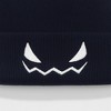 Anna-Kaci Women's Knit Beanie Hat with Pumpkin Face Embroidery Halloween Themed Design - 3 of 4