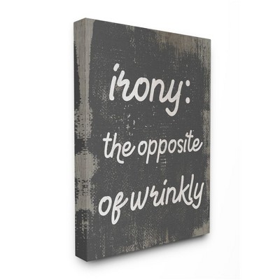 Stupell Industries Irony Definition Wrinkly Laundry Family Home Humor