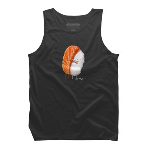 Men's Design By Humans Sushi Hug By andremullerdko Tank Top - 1 of 3