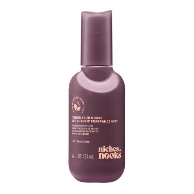 Niches & Nooks, Freshen Your Nooks Body & Fabric Fragrance Mist - Soft Clementine - 4.2 fl oz