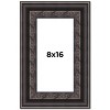 PosterPalooza | Panoramic 3.5" Wide Ornate Black Frame - UV Acrylic, Foam Board Backing, Hanging Hardware - 2 of 4