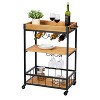Honey-Can-Do Loft Bar Cart - 2 of 4