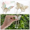 Unique Bargains Women's Metal Butterfly Tassel Hair Clips and Pins Gold Tone 2 Pcs - 4 of 4