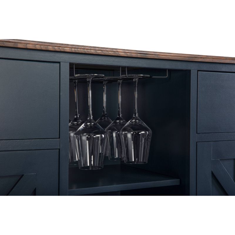 47&#34; Wood Bar Cabinet with Brushed Nickel Knobs - Home Essentials, 4 of 9