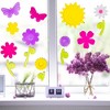 Northlight 14-Piece Pink and Purple Flowers Spring Gel Window Clings - 2 of 4