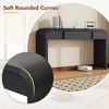 Whisen Minimalist Entryway Console Table with Soft Rounded Curves, Elegant Grooved Drawers & Glossy Durable Surface - 4 of 4