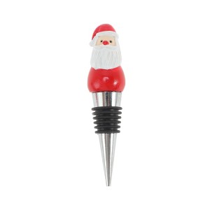 Unique Bargains Santa Claus Bottle Stopper Zinc Alloy Resin Silicone 1Pc - 1 of 3