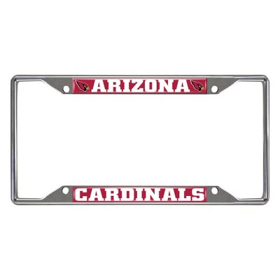 NFL Arizona Cardinals Stainless Steel License Plate Frame