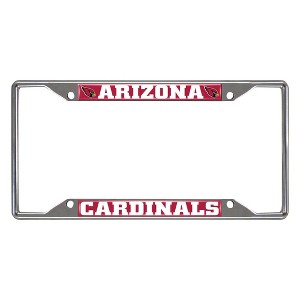 NFL Arizona Cardinals Stainless Steel License Plate Frame - 1 of 3