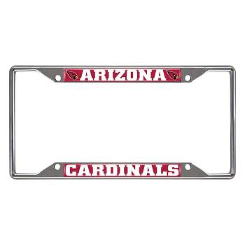 NFL Arizona Cardinals Stainless Steel License Plate Frame