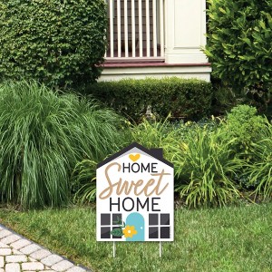 Big Dot of Happiness Welcome Home Housewarming - Outdoor Lawn Sign - New Sweet Home Yard Sign - 1 Piece - 1 of 4