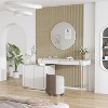 Wooakway 2-PC/4-PCs Acoustic Soundproof Slat Wall Panels 3D Decorative Wall Sculptures Modern Wall Decor Natural Wood/Black/Walnut - 2 of 4