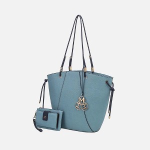 MKF Collection Liv Vegan Leather Women’s Tote Handbag with Matching Wallet by Mia K - 1 of 4