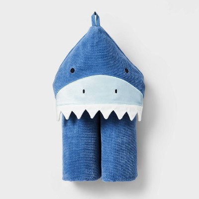 25&#34;x50&#34; Shark Kids&#39; Hooded Towel - Pillowfort&#8482;