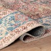 World Rug Gallery Calista Multi Vintage Indoor Rug – Machine Washable Flat Pile with Non-Slip Backing - 4 of 4