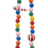 Kurt Adler Plastic Candy Cane and Candy Ball Garland, Multicolored, 6ft - 2 of 3