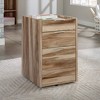Bergen Circle Mobile Pedestal File Cabinet Kiln Acacia - Sauder: Office Storage, Legal/Letter Size, Easy Mobility - 2 of 4