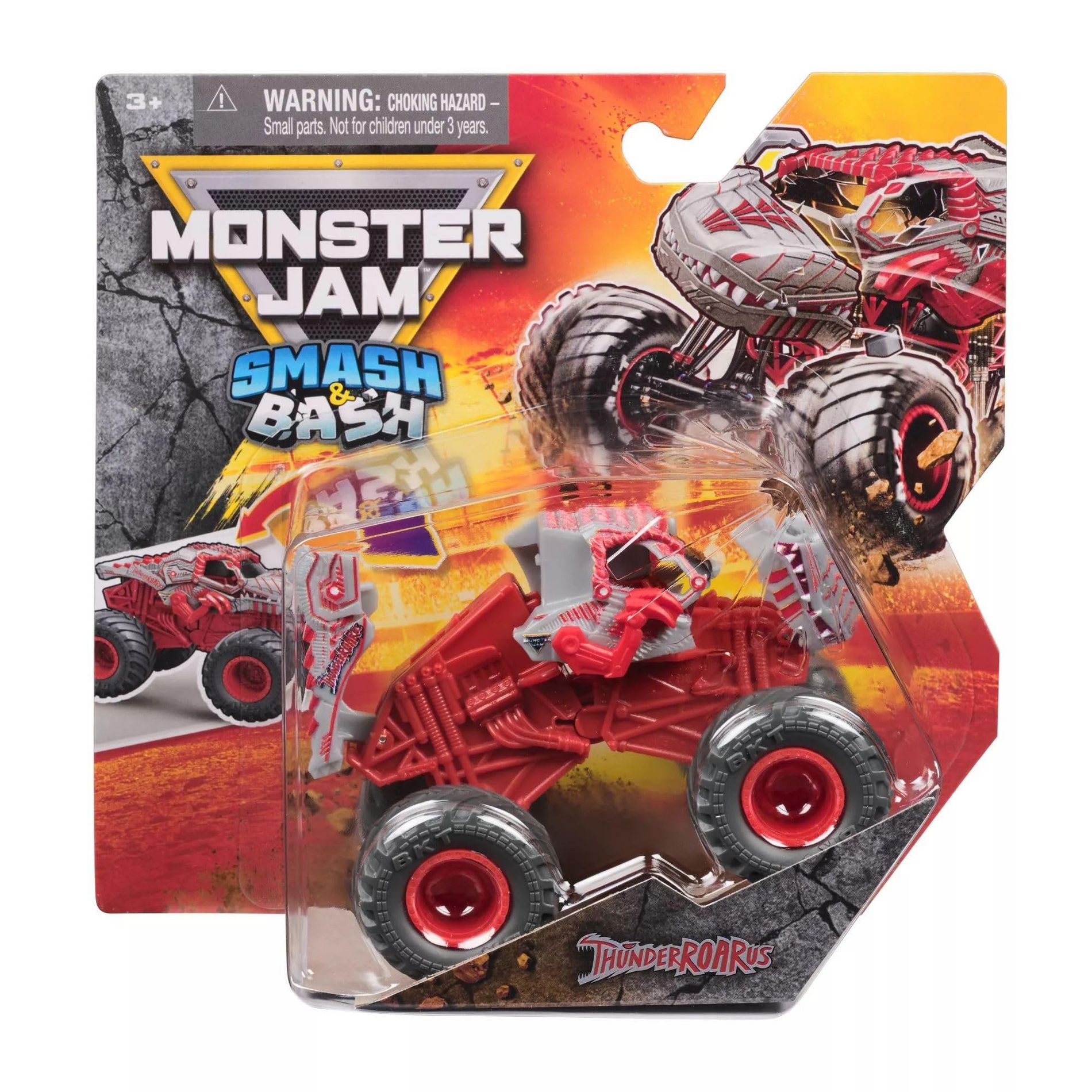 Monster Jam Series 03 Smash & Bash ThunderROARus 1:64 Scale 2026 Monster Truck with Crash & Repair Action, BKT Tires & Graphics, Kids Ages 3+