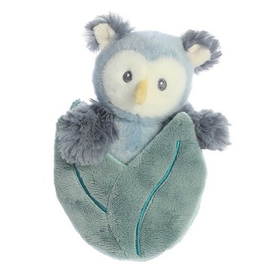 Ebba Small Ollie Owl Pocket Peekers Playful Baby Stuffed Animal Blue 5. ...