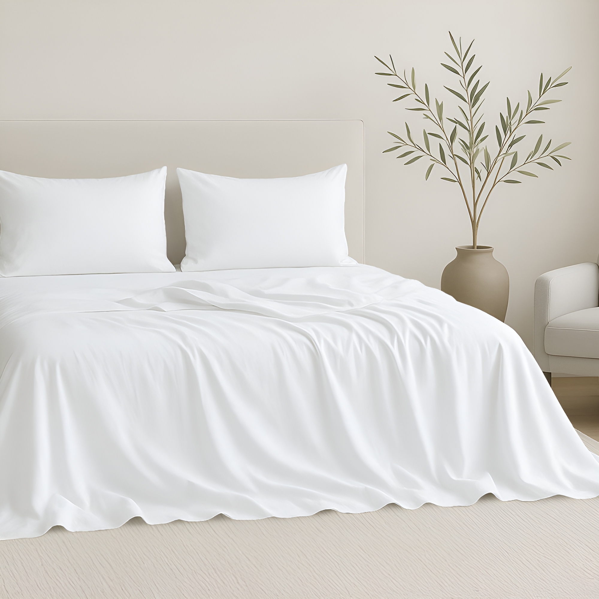 American Soft Linen 100% Cotton Sheet Sets California King Size