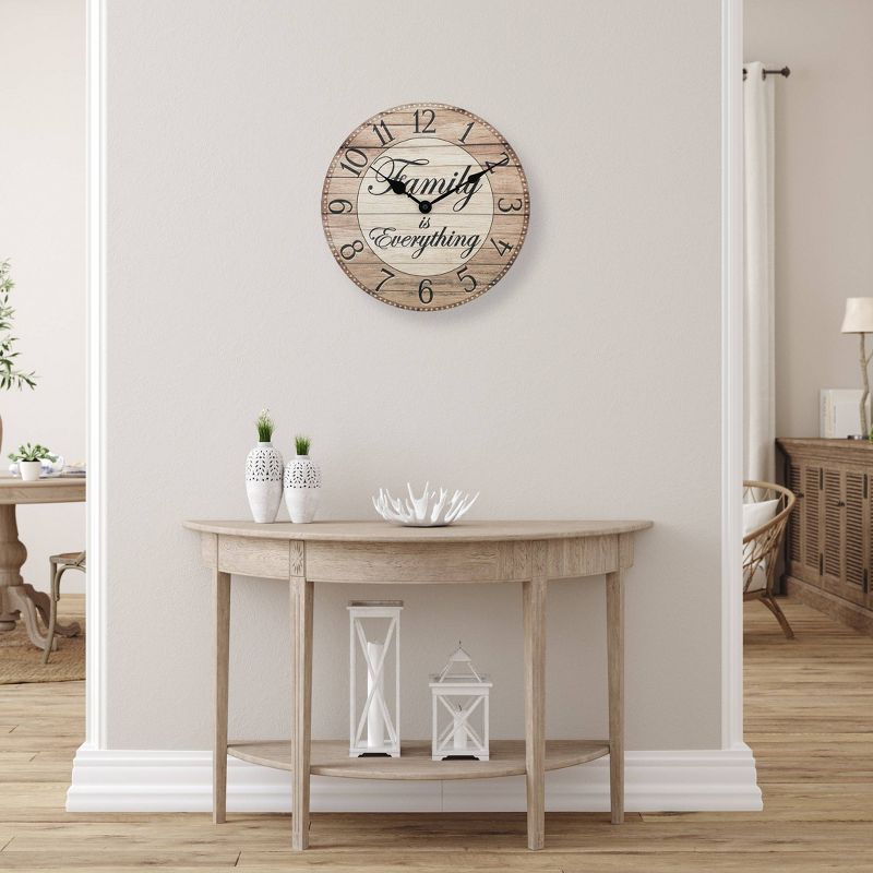 11&#34; &#39;Family Is Everything&#39; Wall Clock - Westclox, 3 of 6
