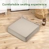 Set of 2 Waterproof Outdoor Chair Cushions, Durable Patio Seat Pads with Ties - 3 of 4