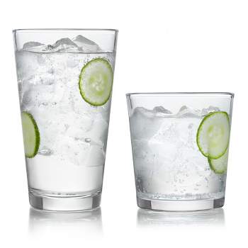 Libbey Preston 16-Piece Tumbler and Rocks Glass Set