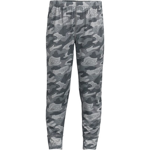 Lands' End Kids Thermal Base Layer Long Underwear Thermaskin Pants -  X-large - Ultimate Gray Camo Print : Target