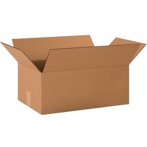 Box Partners Corrugated Boxes 19" x 12" x 7" Kraft 25/Bundle 19127 - 1 of 4