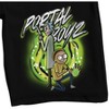 Rick & Morty Portal Boys Men's Black Graphic Sleep Shorts - image 2 of 4