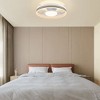 Ludomide Modern White Low Profile Ceiling Fans with Lights, 20 in Smart Bladeless Dimmable Flush Mount Ceiling Fan with Remote and App Control - 2 of 4
