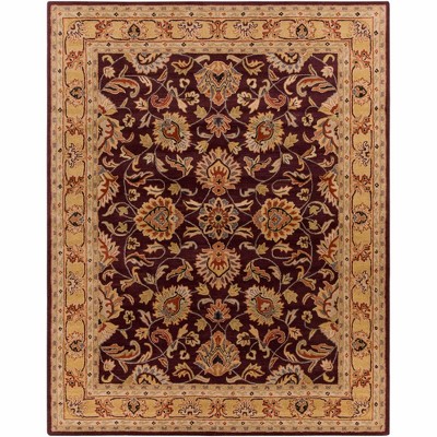 Hauteloom Cherryfield Burgundy 1024 Wool Area Rug