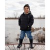 Deux par Deux Kids Unisex Compressible Winter Puffy Coat Designed for Car Seat Black - 2 of 4