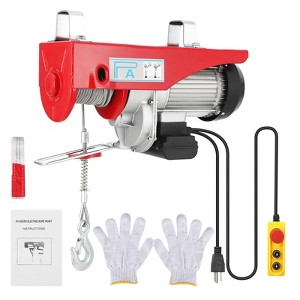 Electric Hoist Heavy Duty - 2200LB Capacity, 110V Electric Winch with Wireless Remote, 39FT Steel Wire Rope & Safety Brake for Factories/Warehouses - 1 of 4