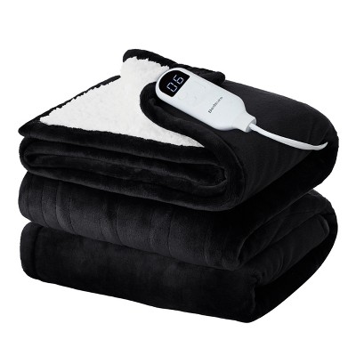 Bedsure Heated Blanket - Fast Heating Electric Blanket Soft Flannel Heated Throw Warm Gifts for Family