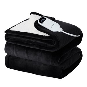 Bedsure Heated Blanket - Fast Heating Electric Blanket Soft Flannel Heated Throw Warm Gifts for Family - 1 of 4