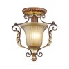 Livex Lighting Villa Verona 1 - Light Semi-Flush Mount in  Verona Bronze/Aged Gold Leaf - 3 of 4