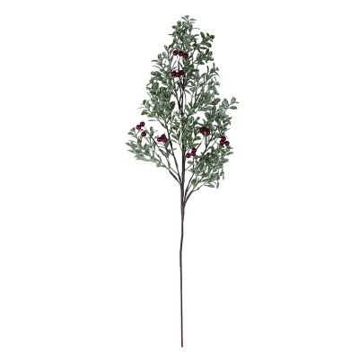 Transpac Artificial 28 in. Green Christmas Glitz Berry Spray