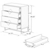 NicBex Modern Design Bedroom White Dressers,Chest of Drawers for Bedroom,Entryway,Wooden Dresser Chest - 4 of 4