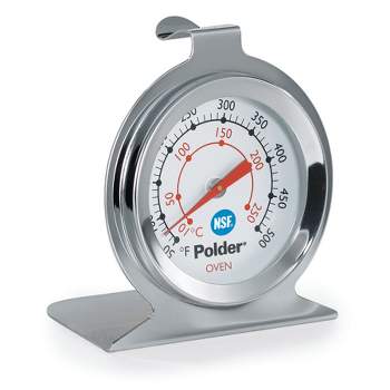 Polder Digital In-Oven Probe Thermometer/Timer, 43 Inch Silicon Probe Wire