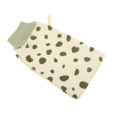 Unique Bargains Double Side Shower Gloves 9.25"×5.35" 1 Pc