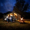 Disc-O-Bed Extra Large Outdoor Convertible 2 Person Bench and Double Camping Cot Portable Bed for Adults, Tan - 2 of 4